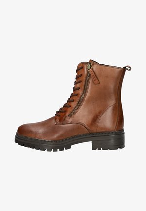 Nelson VETER - Bottines à plateau - cognac