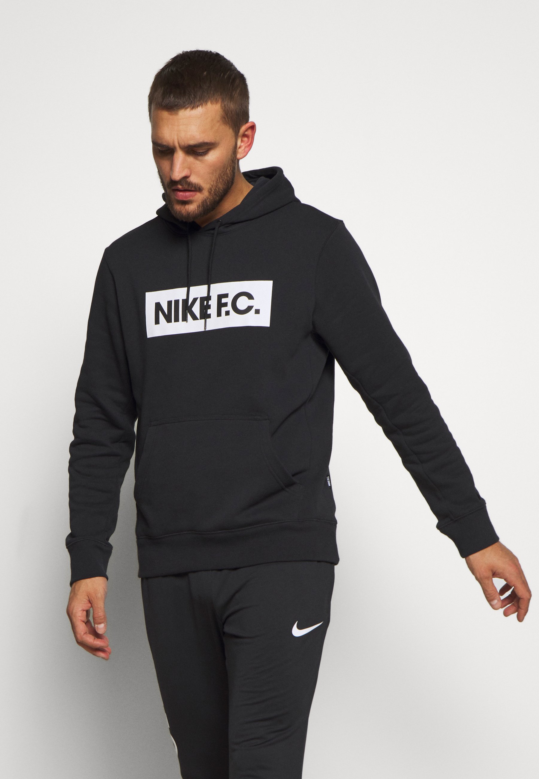 Nike Performance FC HOODIE - Sweat à capuche - black/noir - ZALANDO.FR