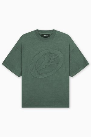 FAVELA PATCH UNISEX - Majica kratkih rukava s printom - green washed
