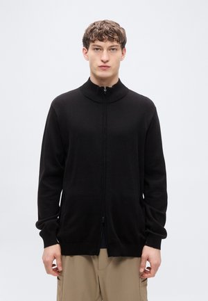 PRO JACKET DAMIER - Felpa con zip - black