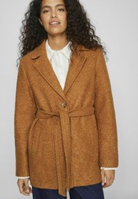 VILA GEKNÖPFTE - Trenchcoat - rubber