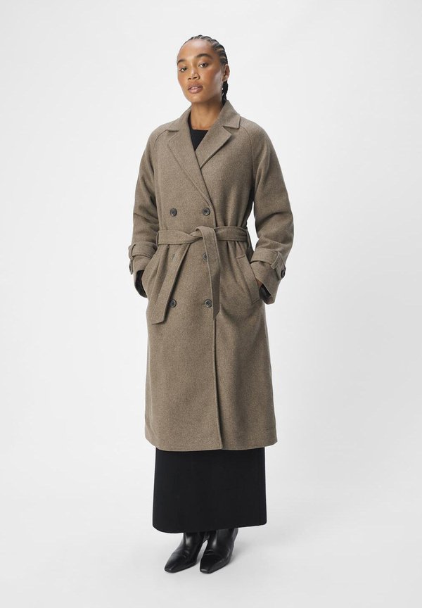 OBJKEILY - Classic coat - morel