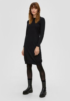 Strickkleid - schwarz