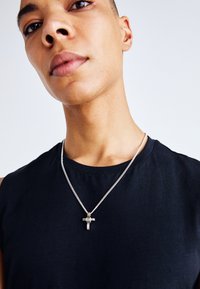 RESET CROSS PENDANT NECKLACE - Nyaklánc - silver-coloured