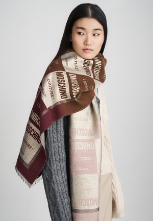 MOSCHINO SCARF - Sál - burgundy