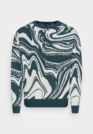 JORMARBLE CREW NECKKA - Stickad tröja - deep teal
