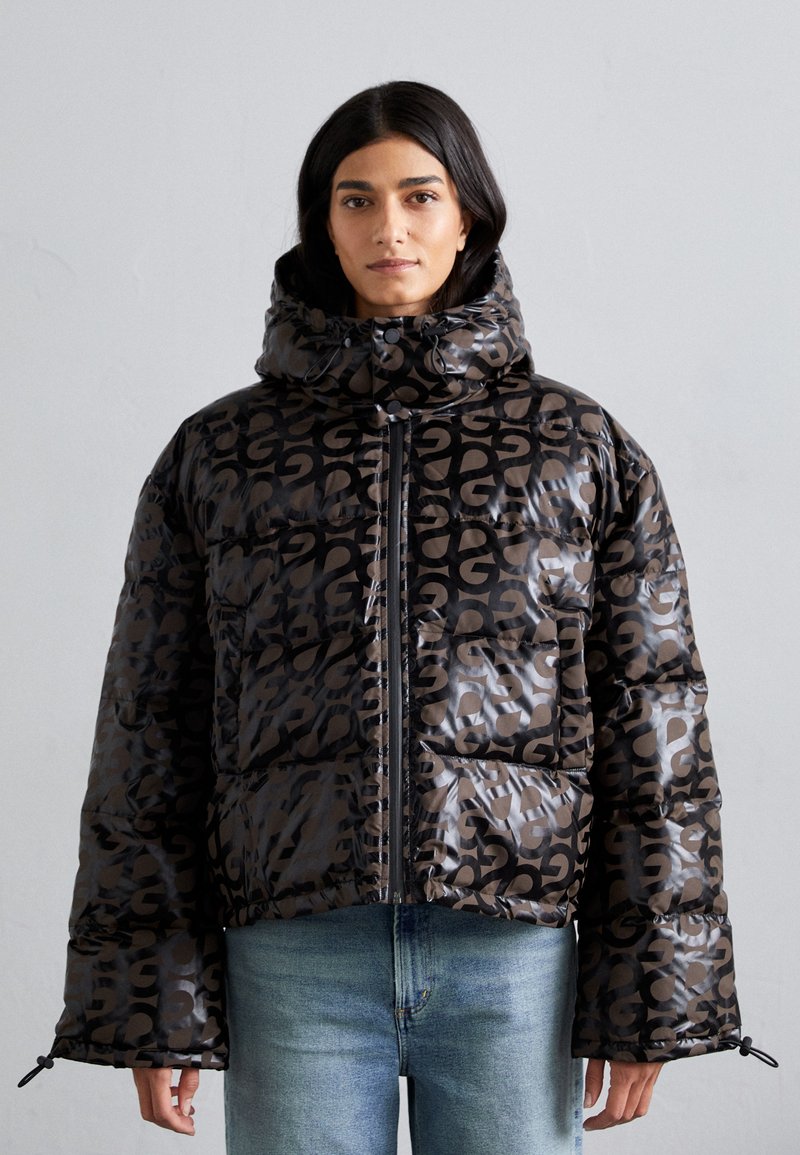 Stine Goya HOODED LONG SLEEVE PUFFER PADDED OUTERWEAR - Zimska jakna - brown/black