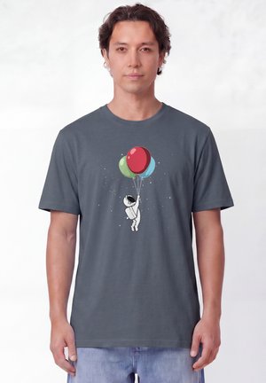 watapparel, LITTLE BALLOON ASTRONAUT - T-Shirt print - blue grey