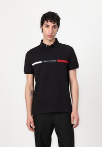 Tommy Hilfiger - CHEST INSERT - Polo - black Immagine in miniatura 1