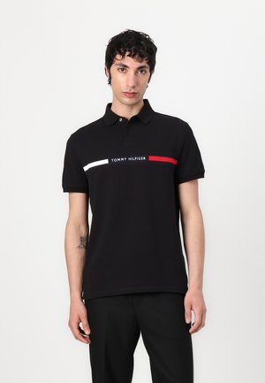 CHEST INSERT - Polo shirt - black