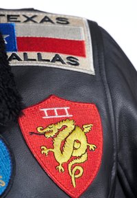 TOP GUN Lederjacke - black