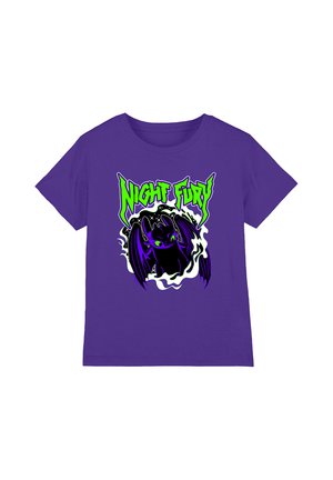 Universal Studios, NIGHT FURY TOOTHLESS UNISEX - Print T-shirt - purple