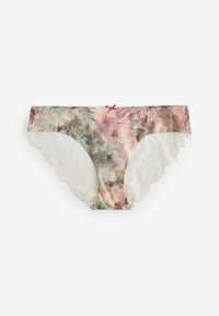 Next NO VPL BRAZILIAN 5 PACK - Fecskék - pink watercolour floral print sage green cream