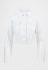 GAPSTUDIO VEGAN PATENT LEATHER CROP JACKET - Jakna iz umetnega usnja - antique white