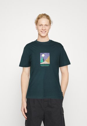 Jack & Jones LOYD LOOF SS CREW NECK 2PK MP - Camiseta Estampada - Black