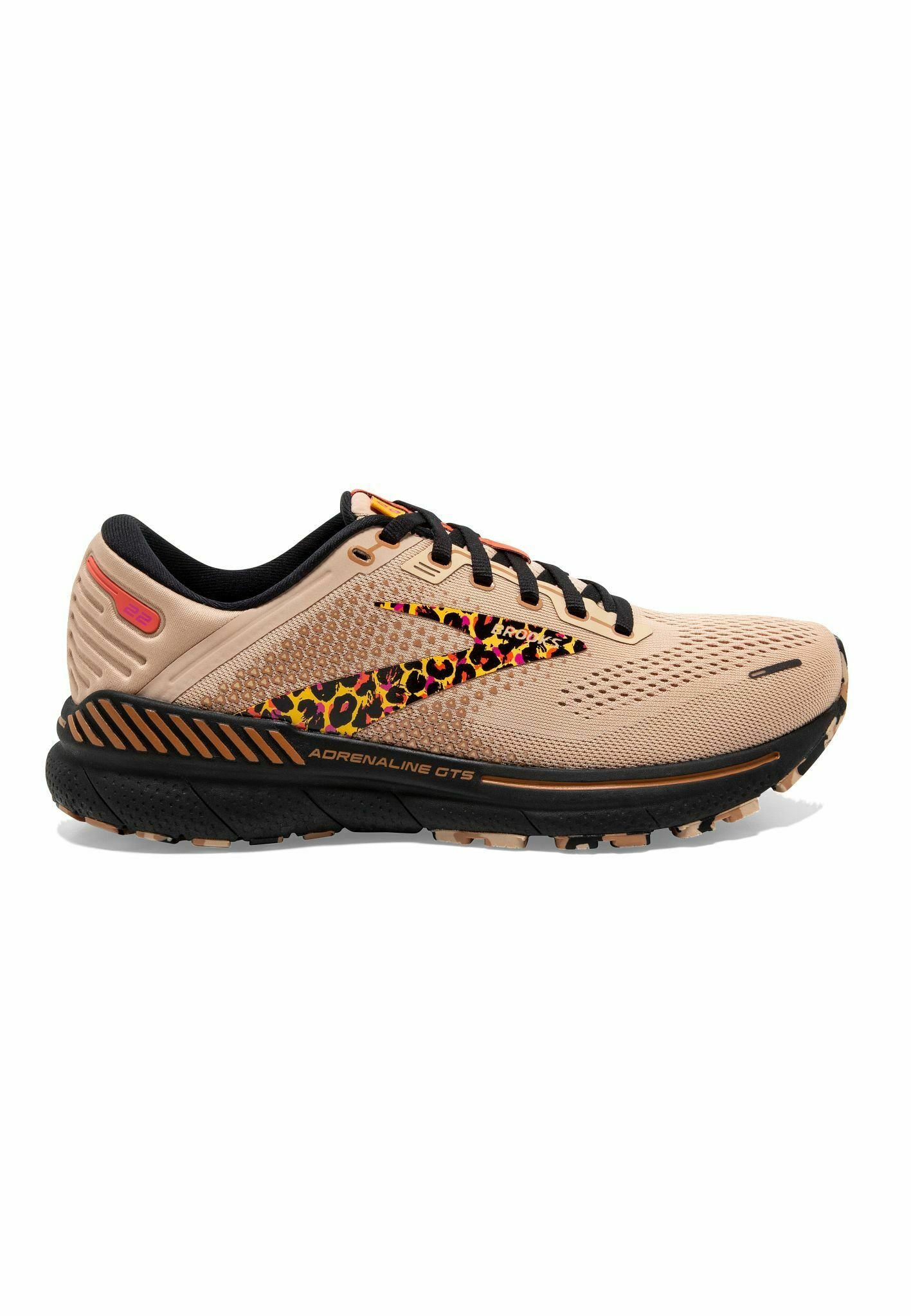 Brooks ADRENALINE GTS 22 - Hardloopschoenen neutraal - ginger black  citrus/oranje - Zalando.be