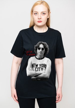 JOHN LENNON NEW YORK CITY - Print T-shirt - black
