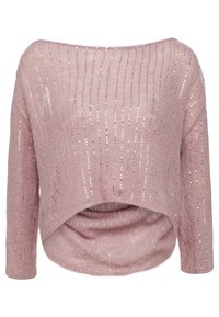 Patrizia Pepe Stickad tröja - light pink