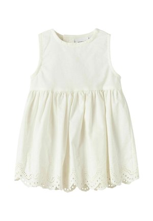 BRODERIE ANGLAISE - Vestito casual - cloud dancer