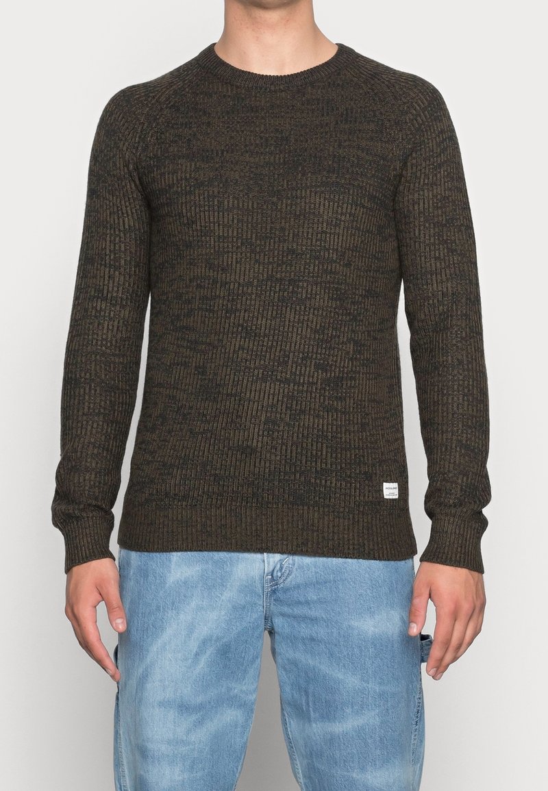 Jack & Jones Stickad tröja - khaki