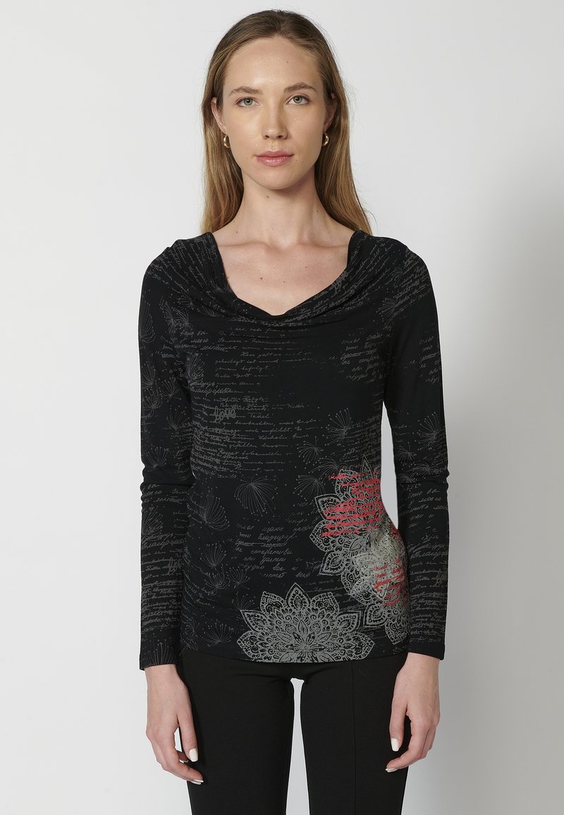 Koroshi Langarmshirt -    black