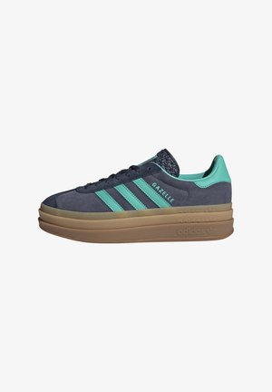 adidas Originals GAZELLE BOLD - Sneakers laag - shadow navy acid mint legend ink