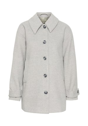 Kaffe, KAMAJA BUTTON - Pitkä takki - grey melange