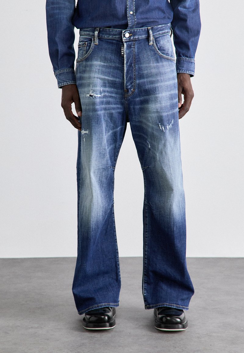 DSQUARED2 ICON EROS - Traperice opuštenog kroja - navy blue