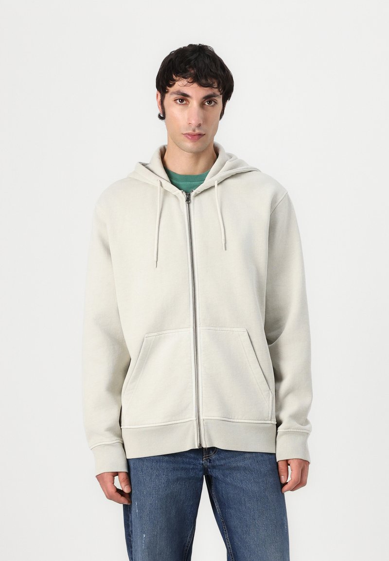 Samsøe Samsøe PIGMENT ZIP HOODIE - Felpa con zip - moonstruck