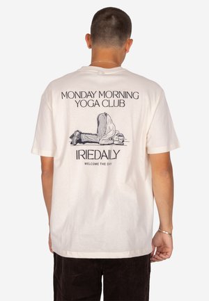 Iriedaily, IRIEDAILY T-SHIRT MONDAY YOGA - T-Shirt print - undyed