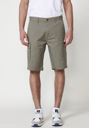 Koroshi STRETCH TECHNICAL BERMUDA - Shorts - vison   mink light brown
