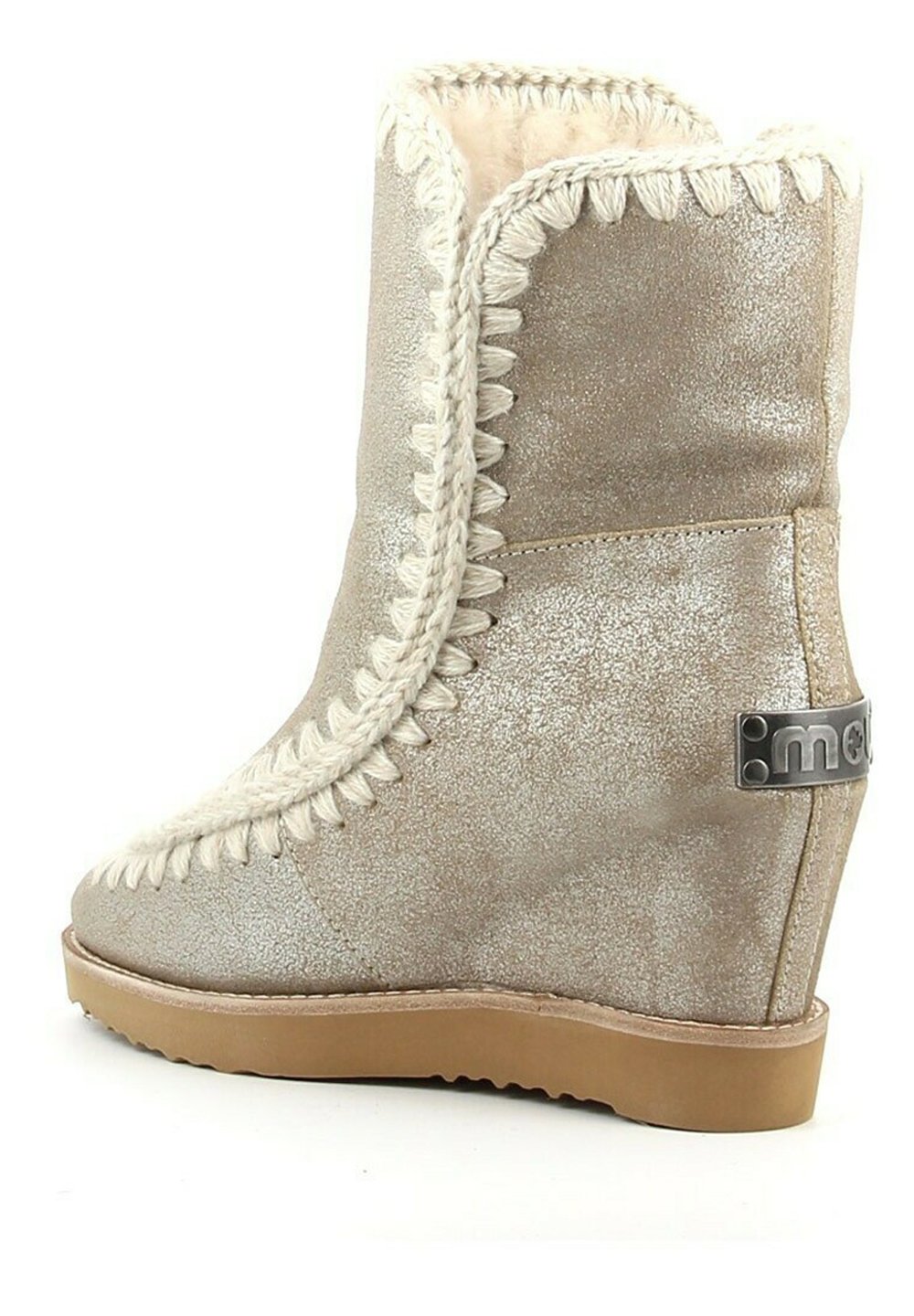 Mou Botines de cuña - beige - Zalando.es