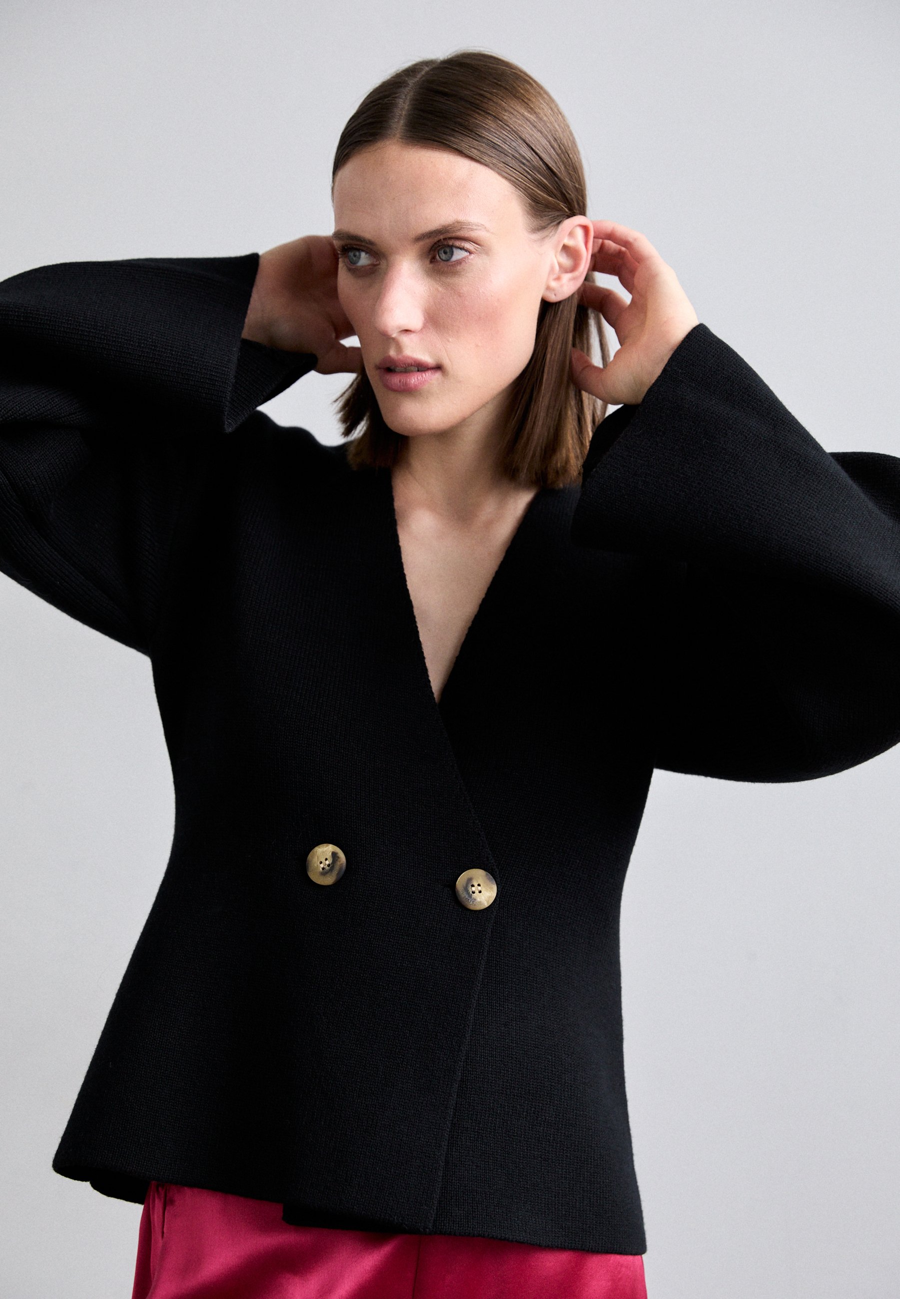 売れ筋商品|||バイマレンバーガー ニット&セーター レディース アウター ESSENTIALS TINLEY - Cardigan - black By Malene Birger ESSENTIALS TINLEY - Cardigan - black - Zalando