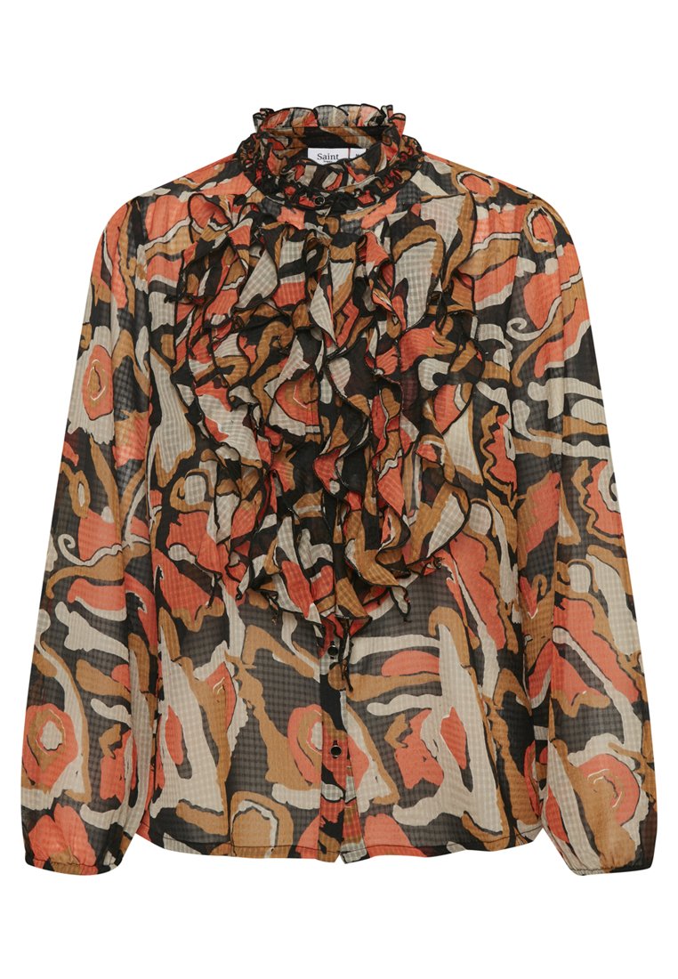 Saint Tropez Blouse Black Noir Zalando Be zalando