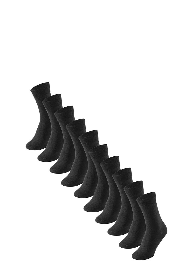 Schiesser 10ER PACK - Strømper - schwarz