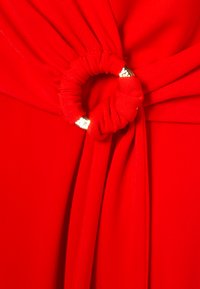 Lauren Ralph Lauren KARLEE SURPLICE JERSEY DRESS - Vestido direito - tomato