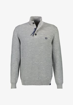 TROYER - Jumper - mid grey melange