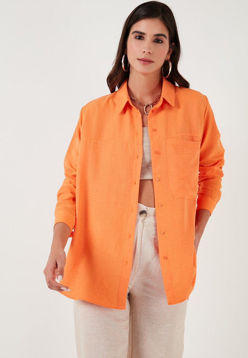 LELA Nööpidega pluus - orange