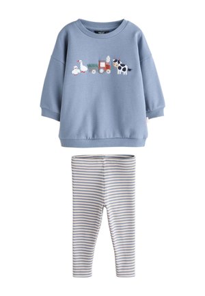 Next, REGULAR FIT - CREW NECK SET - Sweatshirt - mid blue