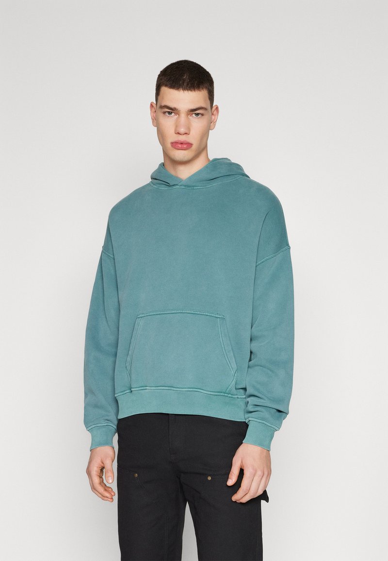Abercrombie & Fitch ESSENTIAL POPOVER HOODIE Hoodie SILVER PINE CPD