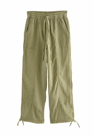 Next TALL FIT -DOUBLE  WIDE - Kelnės - khaki green