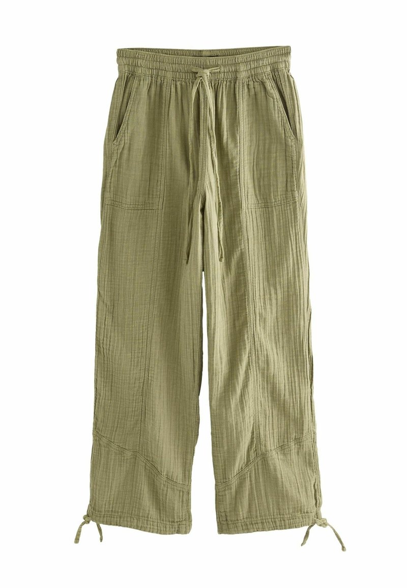 Next TALL FIT -DOUBLE WIDE - Tygbyxor - khaki green