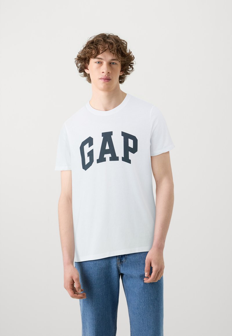 GAP EVERYDAY SOFT BASIC LOGO - T-Shirt print - white global