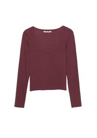 ROUND NECK  - Bluză cu mânecă lungă - bordeaux