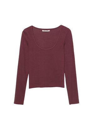 ROUND NECK  - Langærmet T-shirt - bordeaux