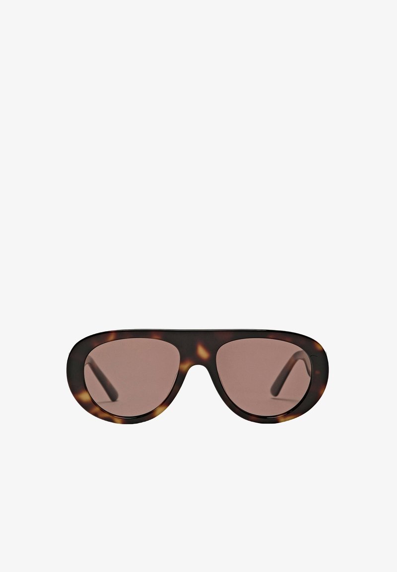 Massimo Dutti OVAL - Sunglasses - dark brown