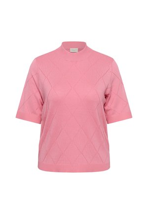 Kaffe Curve, KCLIZZY ARGYLE - T-shirt imprimé - wild rose