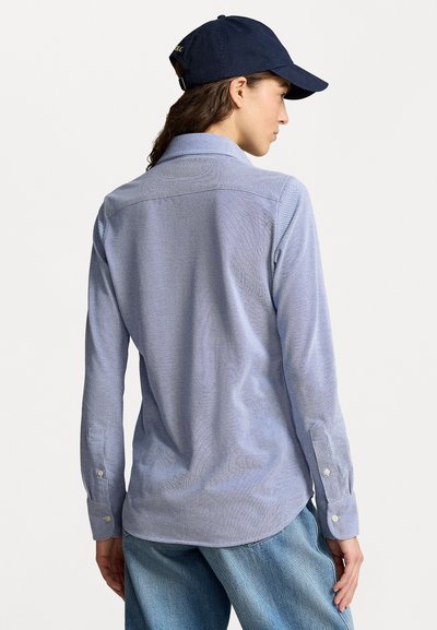 Polo Ralph Lauren LONG SLEEVE BUTTON FRONT SHIRT - Bluza z gumbi - bastille blue