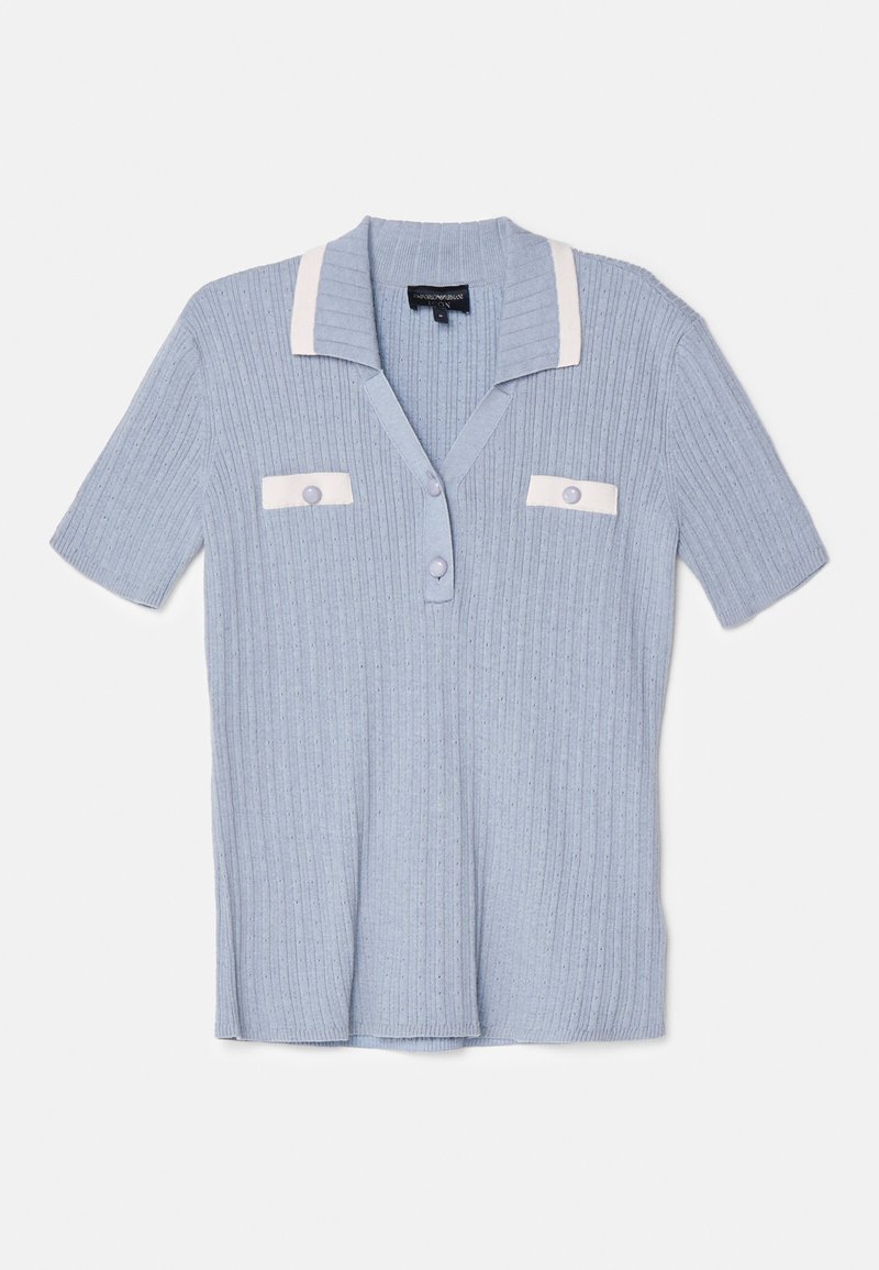 Emporio Armani Poloshirt blauw Emporio Armani Poloshirt blauw