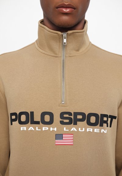 Polo Ralph Lauren POLO SPORT FLEECE SWEATSHIRT  - Pusa - desert khaki/black